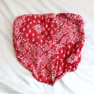 Hollister Bandana Crop Top Strapless